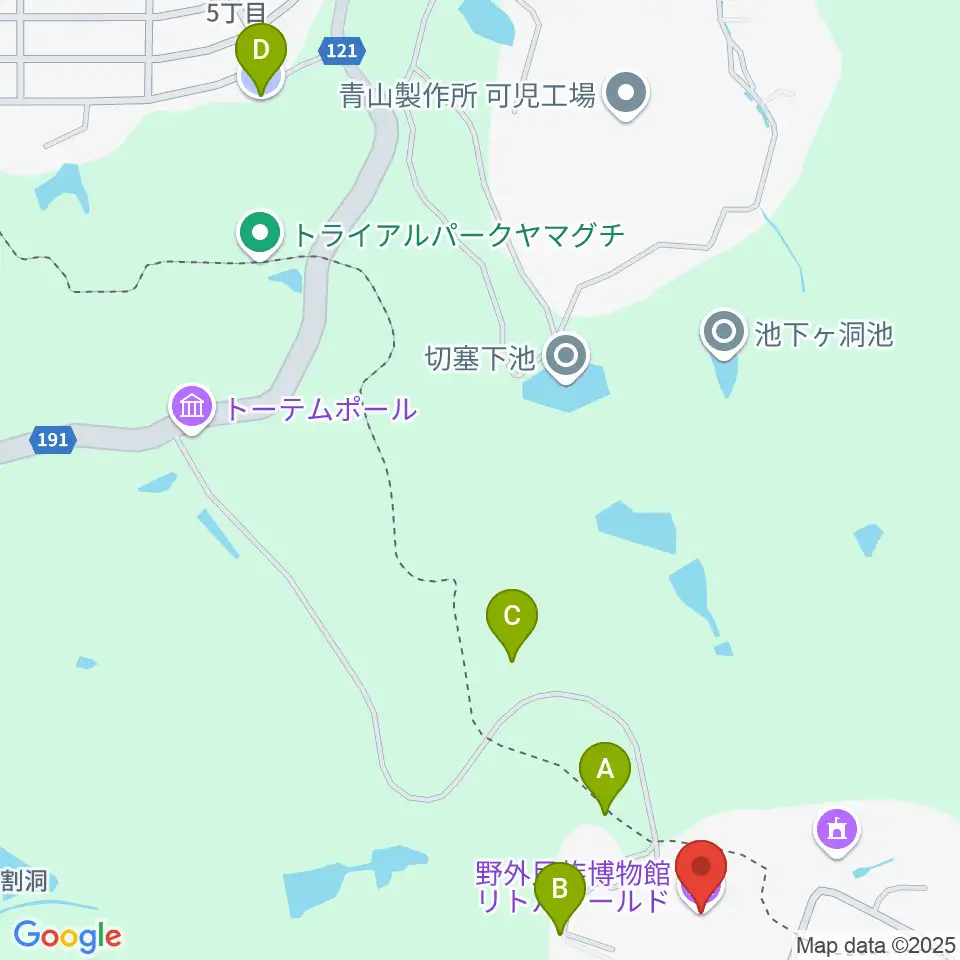 野外民族博物館リトルワールド周辺の駐車場・コインパーキング一覧地図