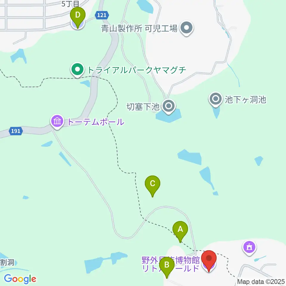 野外民族博物館リトルワールド周辺の駐車場・コインパーキング一覧地図