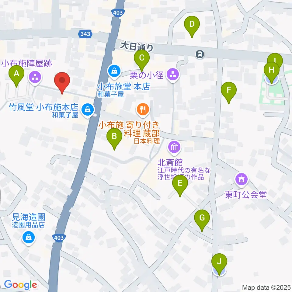 日本のあかり博物館周辺の駐車場・コインパーキング一覧地図