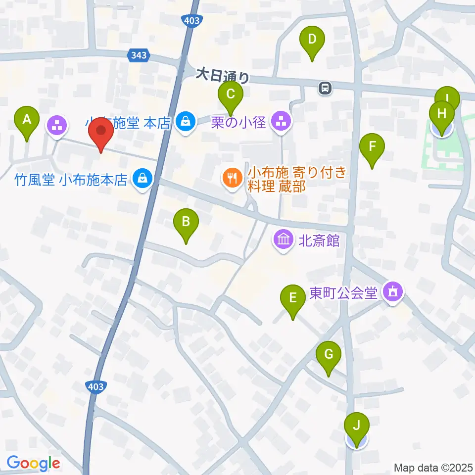 日本のあかり博物館周辺の駐車場・コインパーキング一覧地図
