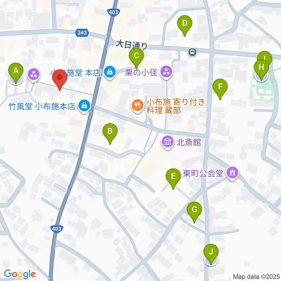 日本のあかり博物館周辺の駐車場・コインパーキング一覧地図