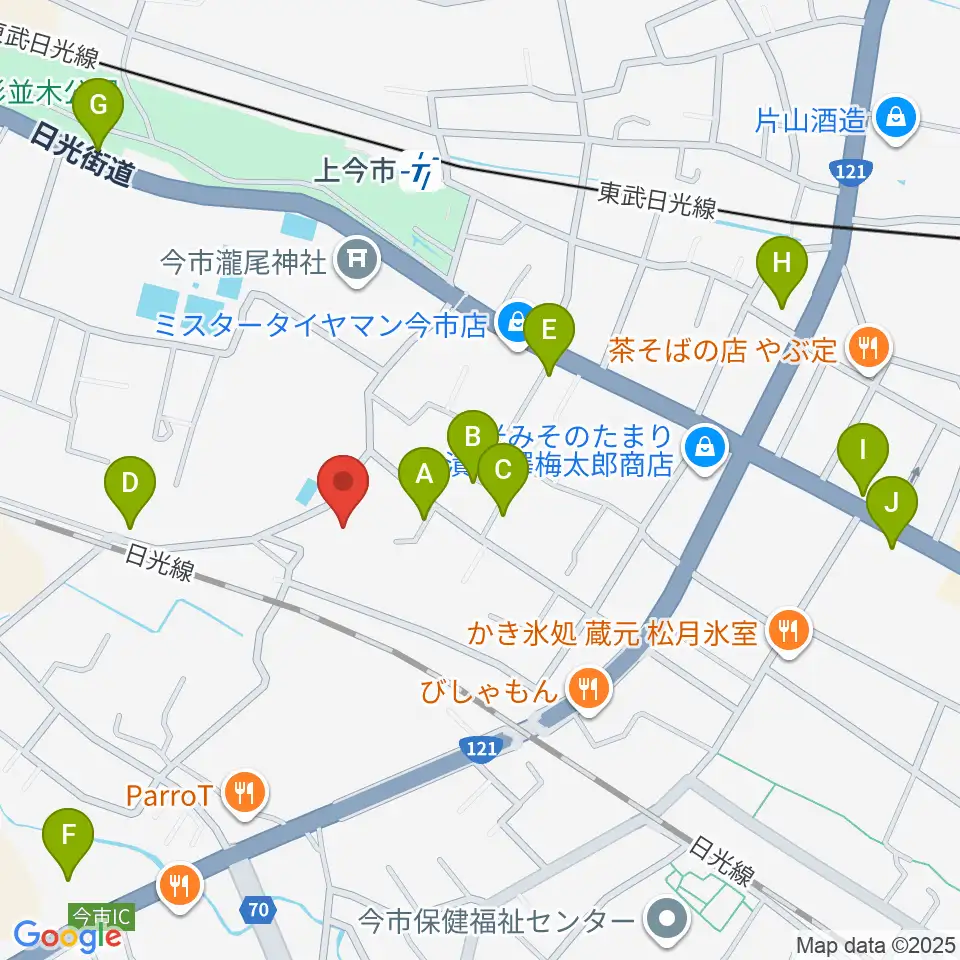 日光市歴史民俗資料館・二宮尊徳記念館周辺の駐車場・コインパーキング一覧地図
