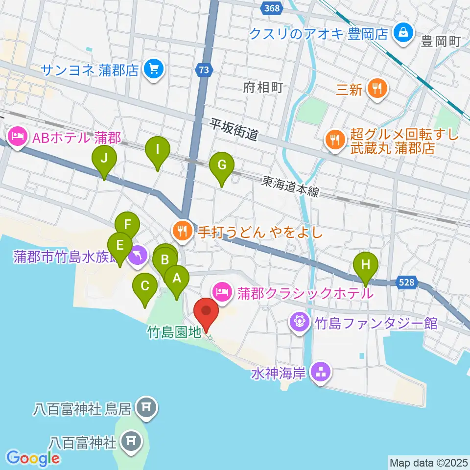 海辺の文学記念館周辺の駐車場・コインパーキング一覧地図