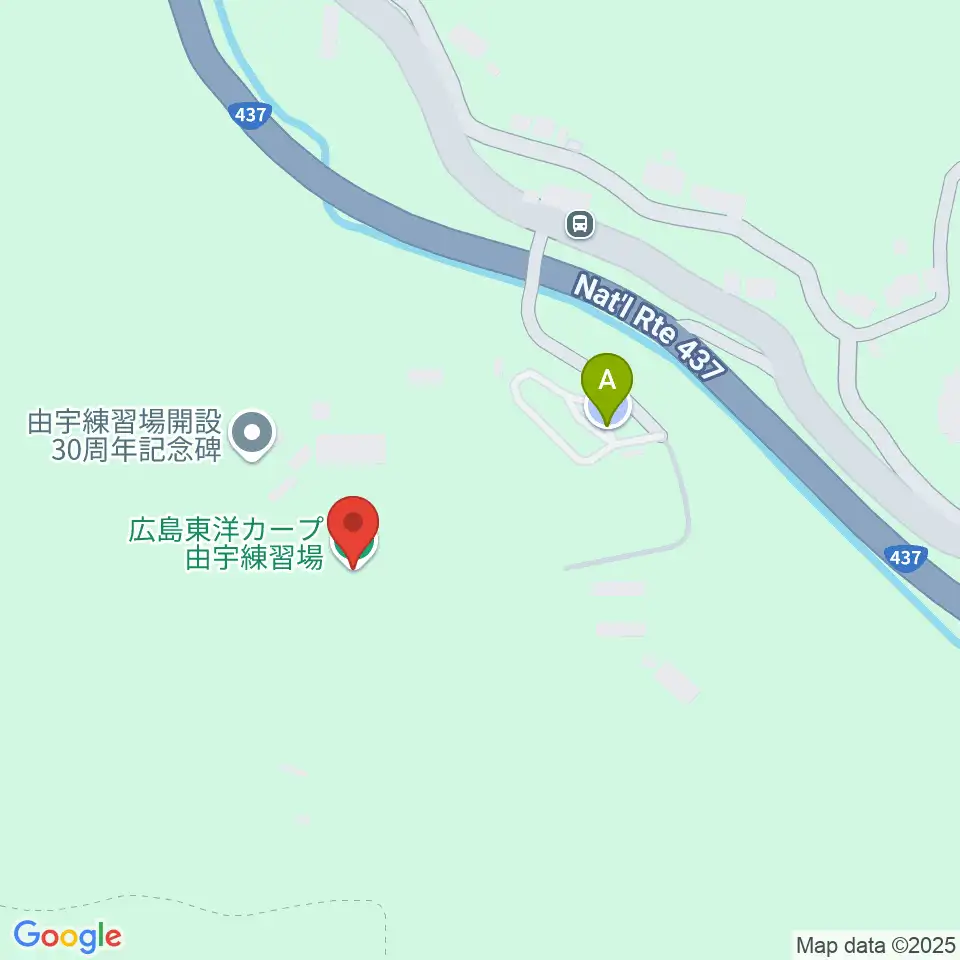 広島東洋カープ由宇練習場周辺の駐車場・コインパーキング一覧地図