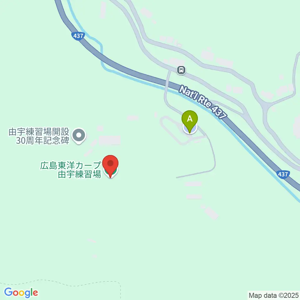 広島東洋カープ由宇練習場周辺の駐車場・コインパーキング一覧地図