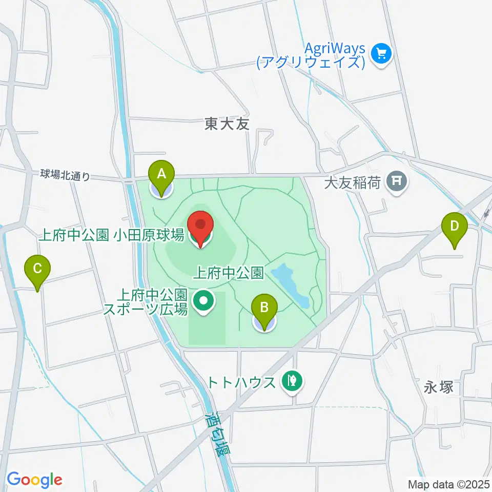 小田原球場周辺の駐車場・コインパーキング一覧地図
