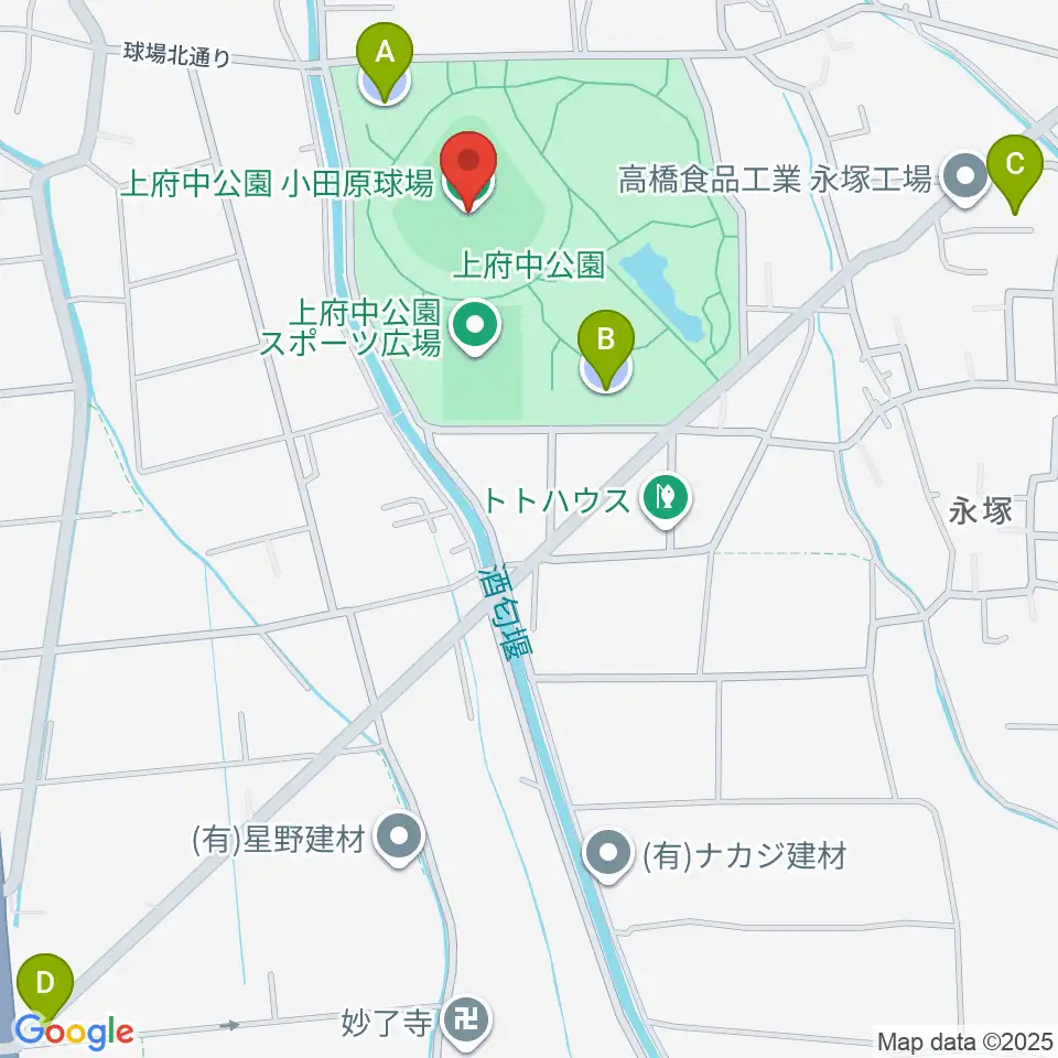 小田原球場周辺の駐車場・コインパーキング一覧地図