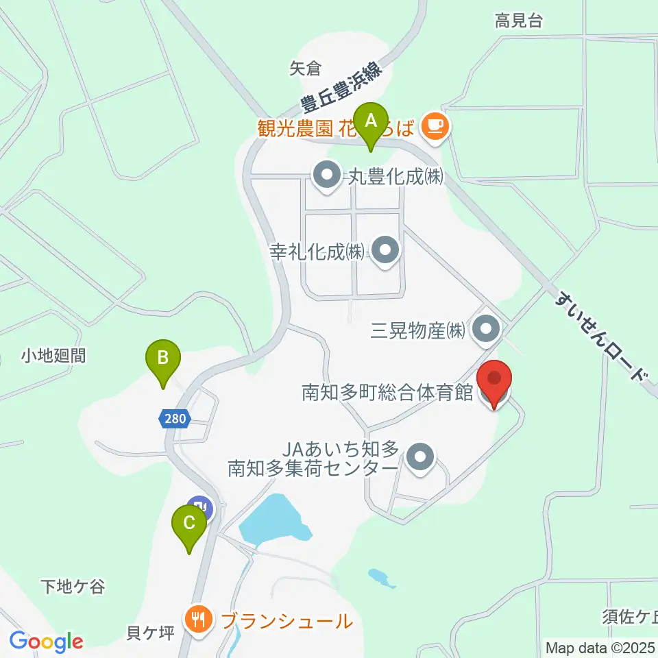南知多町総合体育館周辺の駐車場・コインパーキング一覧地図