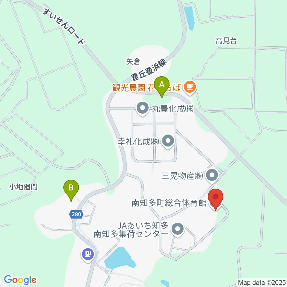 南知多町総合体育館周辺の駐車場・コインパーキング一覧地図