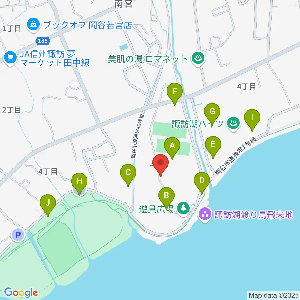 スワンドーム 岡谷市民総合体育館 西体育館周辺の駐車場・コインパーキング一覧地図