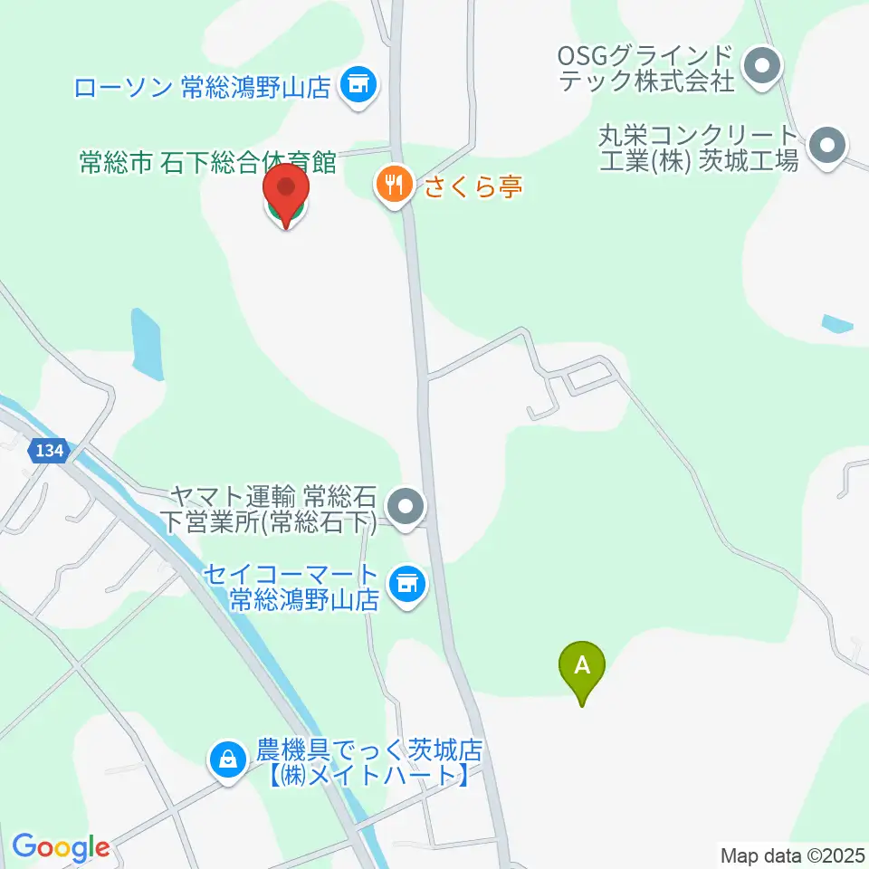 常総市石下総合体育館周辺の駐車場・コインパーキング一覧地図