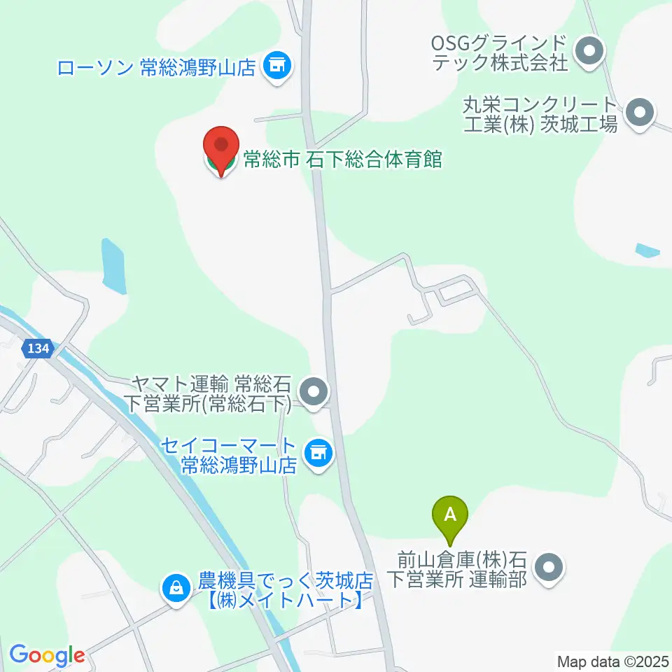 常総市石下総合体育館周辺の駐車場・コインパーキング一覧地図
