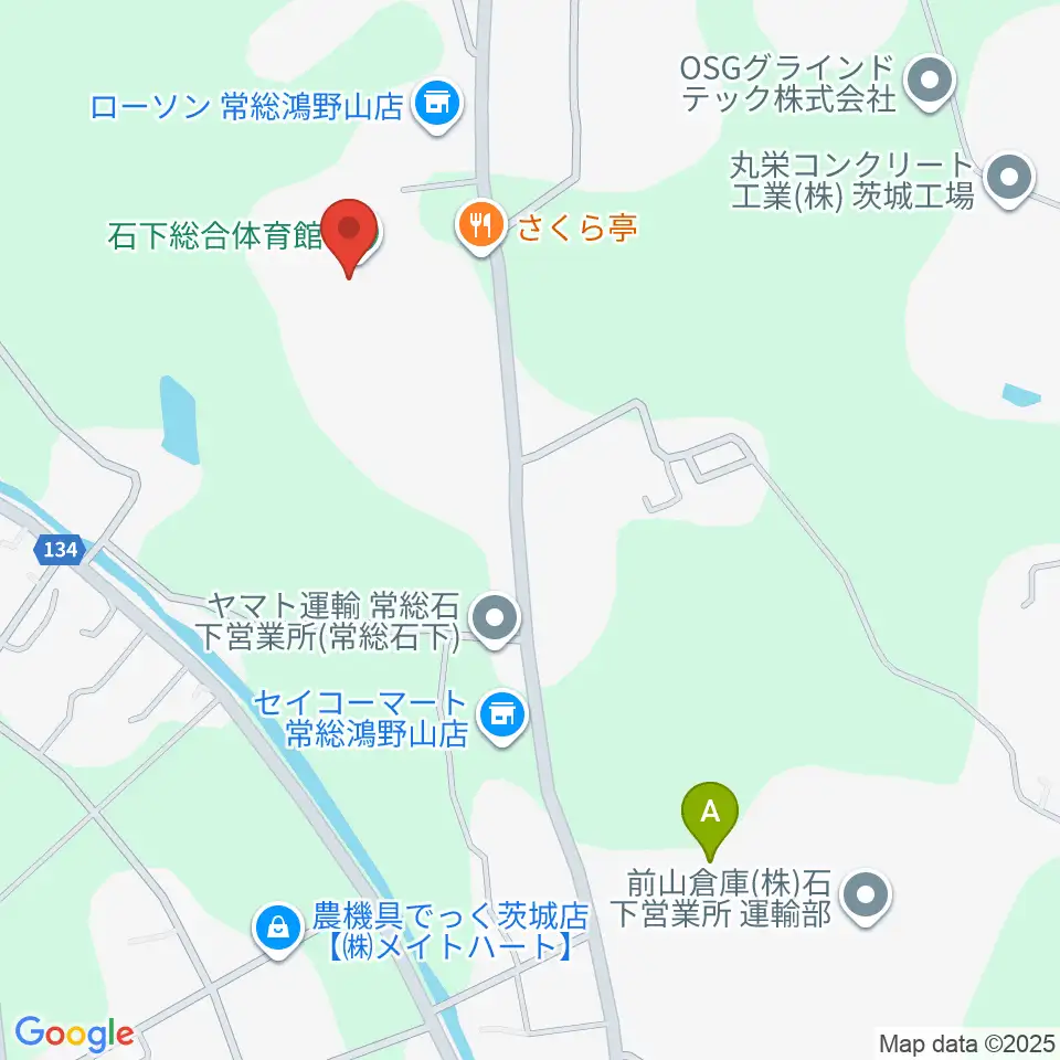 常総市石下総合体育館周辺の駐車場・コインパーキング一覧地図