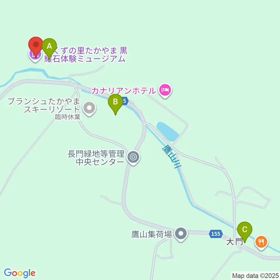 黒耀石体験ミュージアム周辺の駐車場・コインパーキング一覧地図