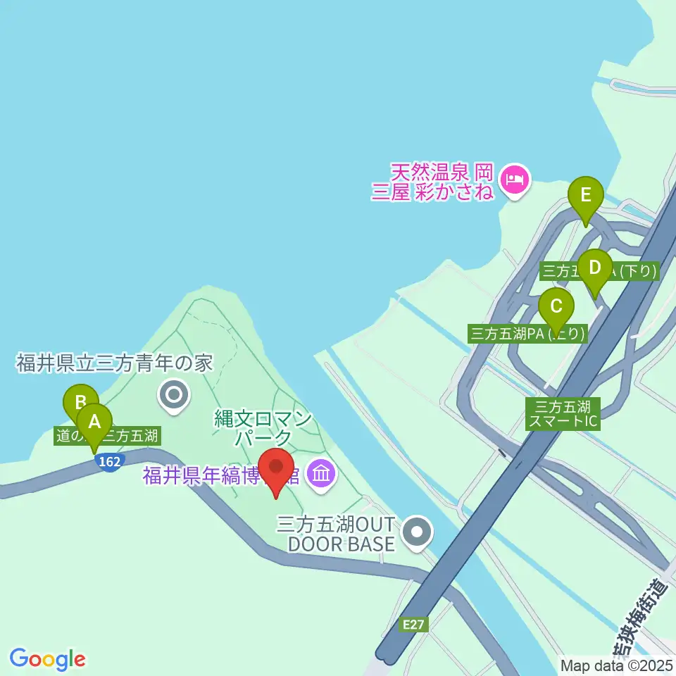 若狭三方縄文博物館周辺の駐車場・コインパーキング一覧地図