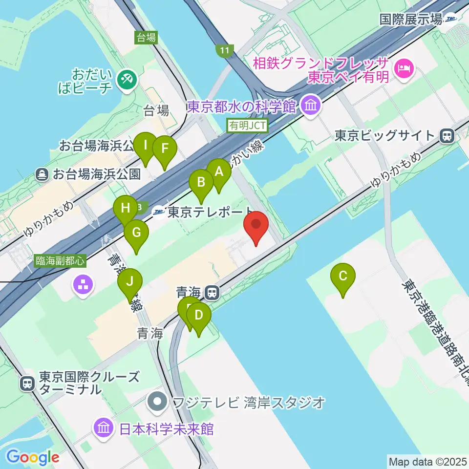 adidas SPORTS PARK周辺の駐車場・コインパーキング一覧地図