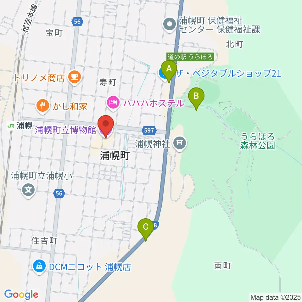 浦幌町立博物館周辺の駐車場・コインパーキング一覧地図