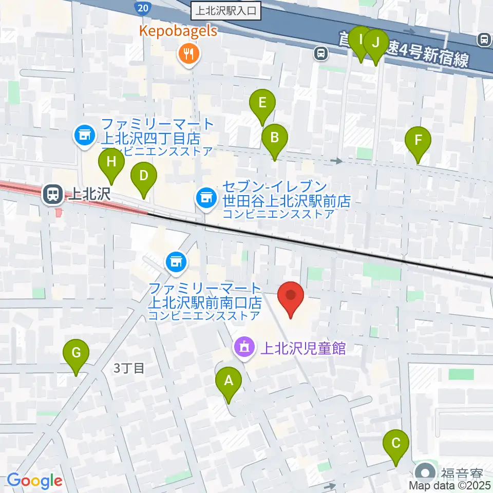 賀川豊彦記念松沢資料館周辺の駐車場・コインパーキング一覧地図