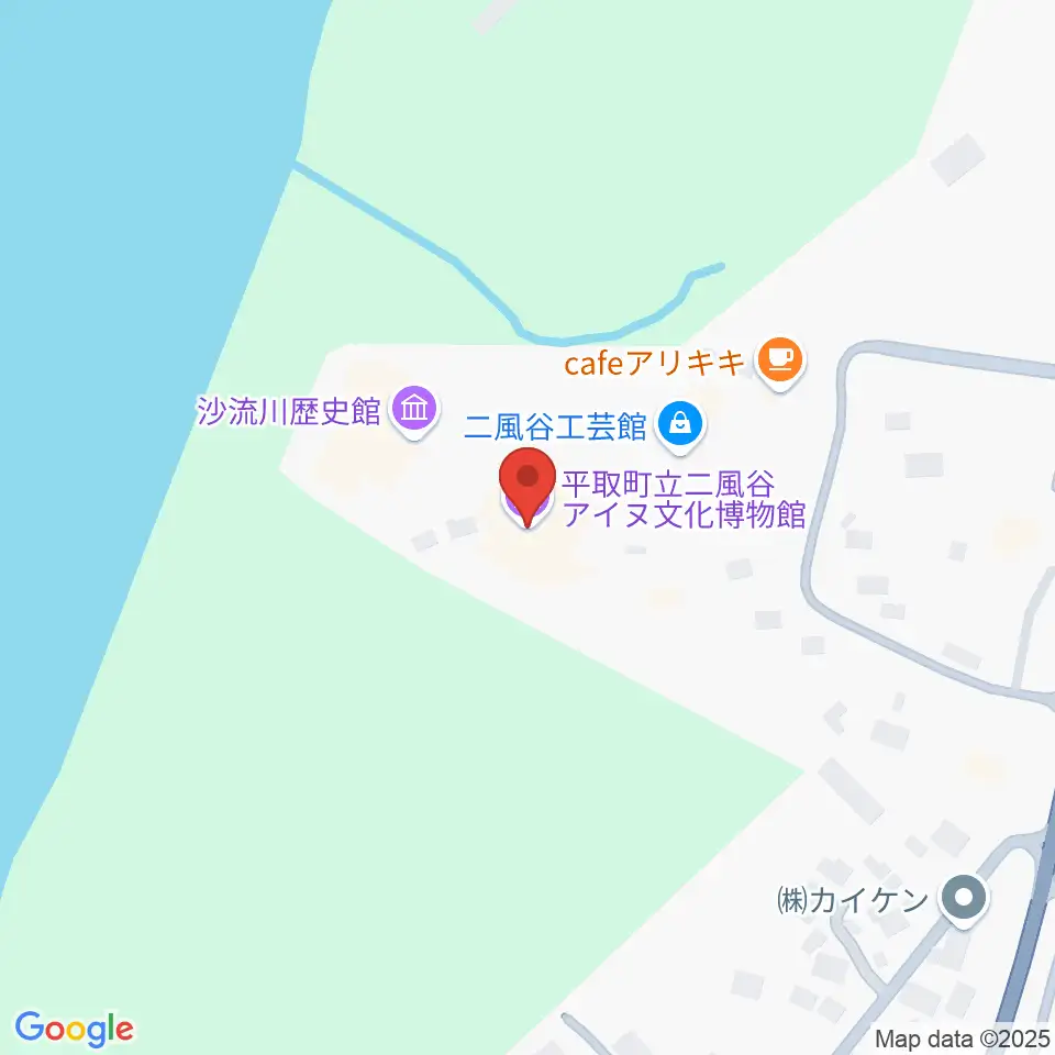 平取町立二風谷アイヌ文化博物館周辺の駐車場・コインパーキング一覧地図