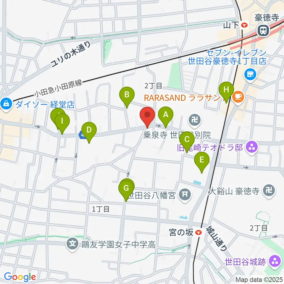 スタジオスリンキー周辺の駐車場・コインパーキング一覧地図