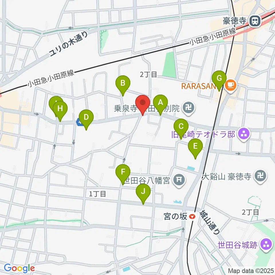 スタジオスリンキー周辺の駐車場・コインパーキング一覧地図