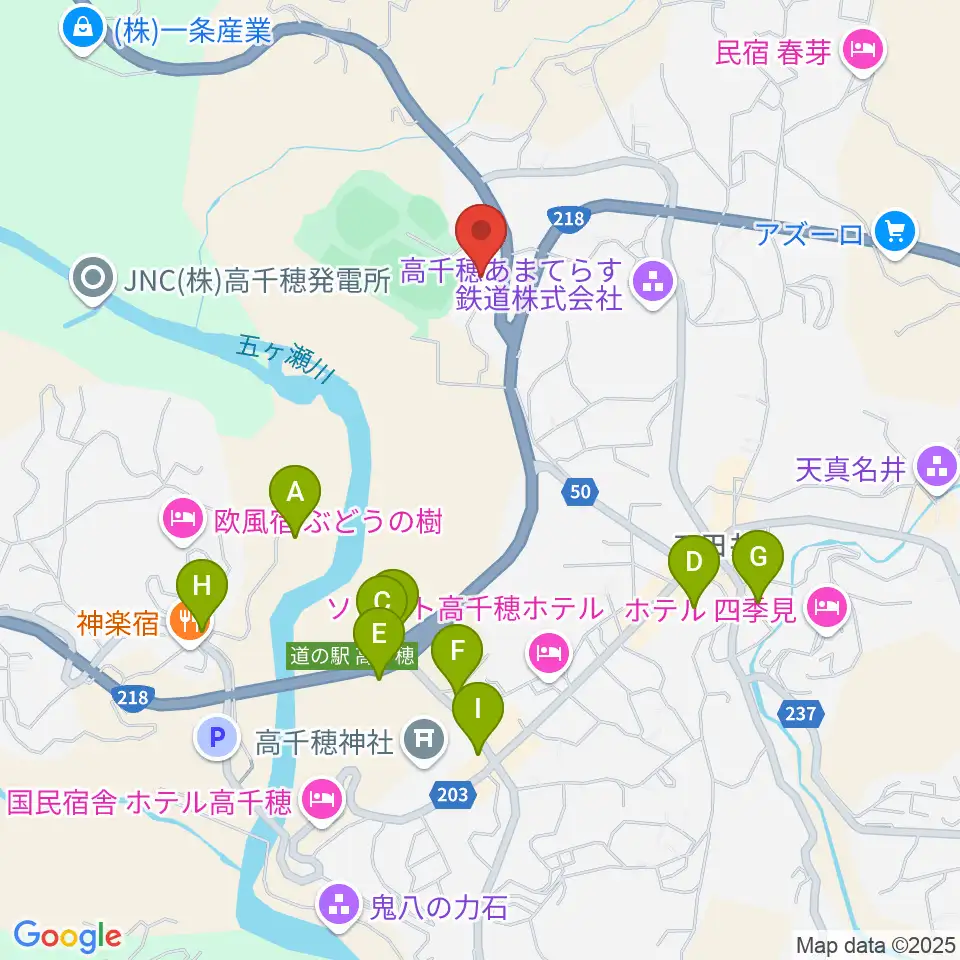 高千穂町歴史民俗資料館周辺の駐車場・コインパーキング一覧地図