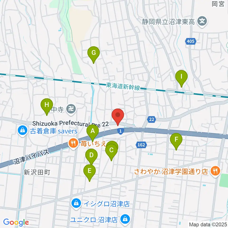 沼津市明治史料館周辺の駐車場・コインパーキング一覧地図