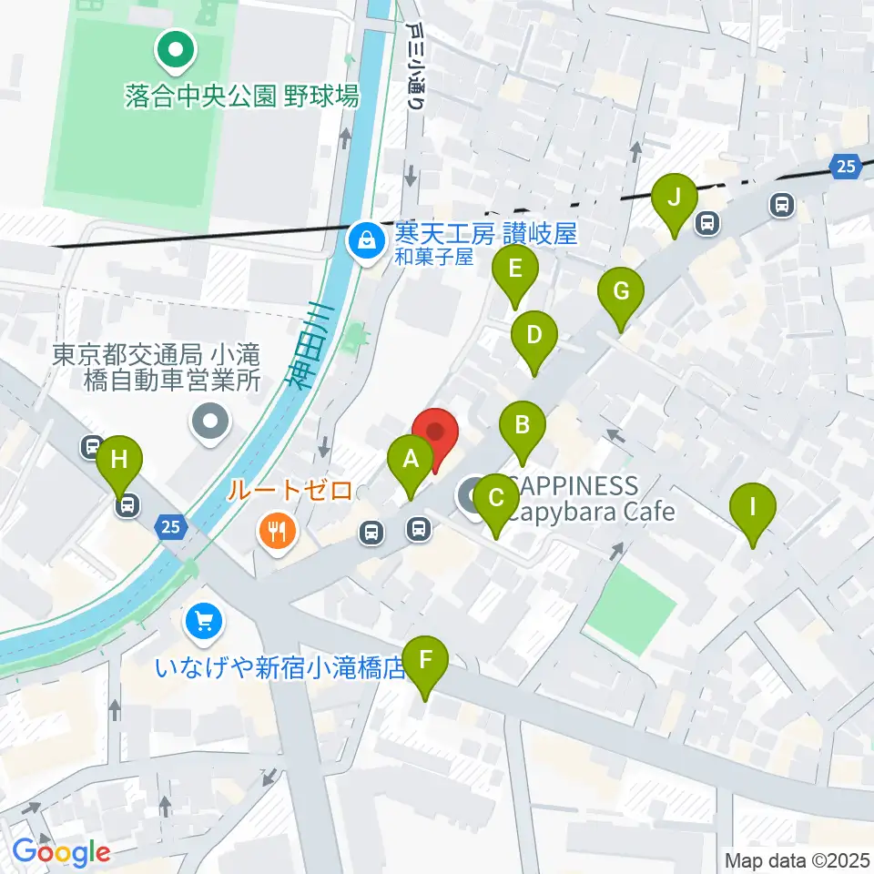 GOLDILOCKS PLAYROOM周辺の駐車場・コインパーキング一覧地図