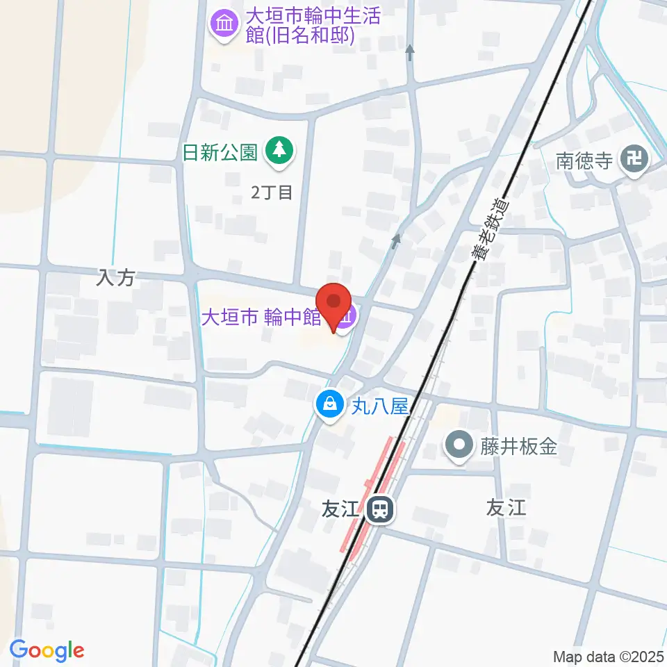 大垣市輪中館周辺の駐車場・コインパーキング一覧地図