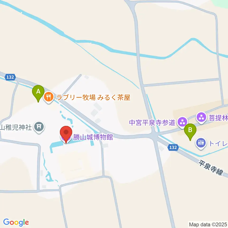 勝山城博物館周辺の駐車場・コインパーキング一覧地図
