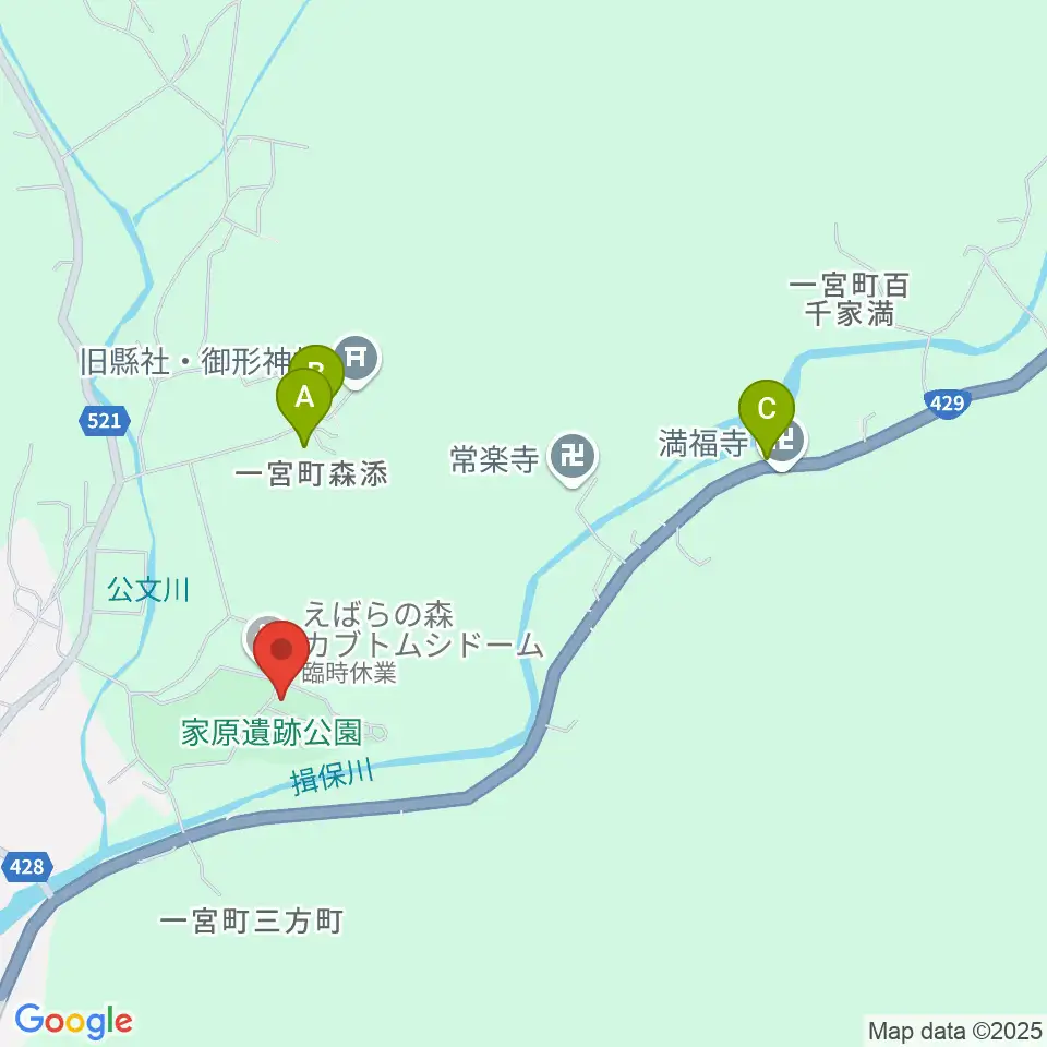 宍粟市歴史資料館周辺の駐車場・コインパーキング一覧地図