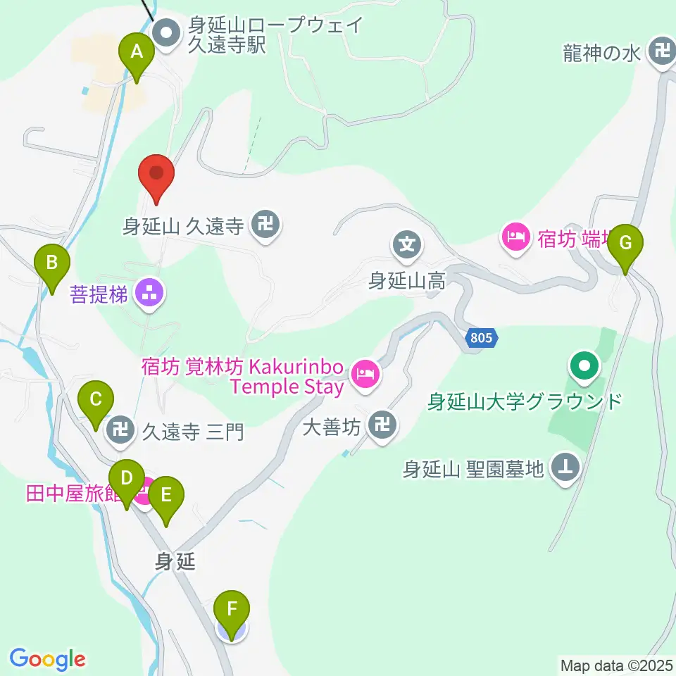 身延山宝物館周辺の駐車場・コインパーキング一覧地図