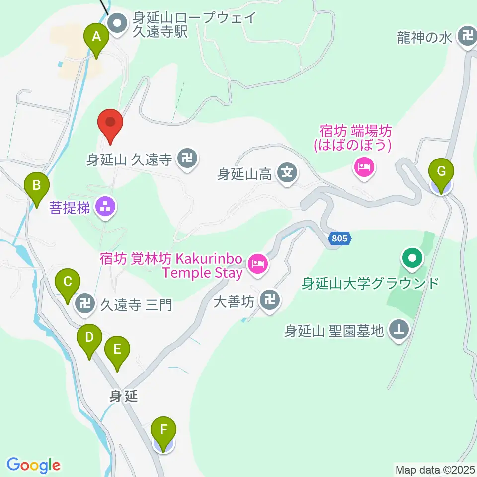 身延山宝物館周辺の駐車場・コインパーキング一覧地図