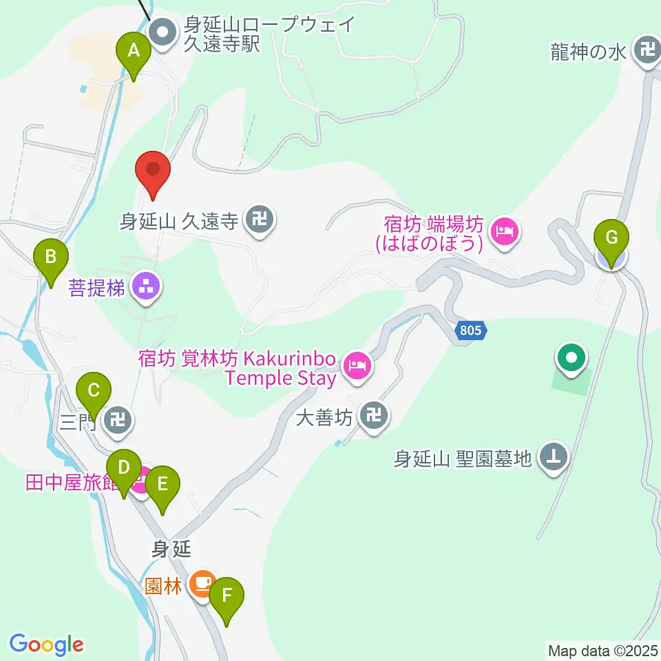 身延山宝物館周辺の駐車場・コインパーキング一覧地図