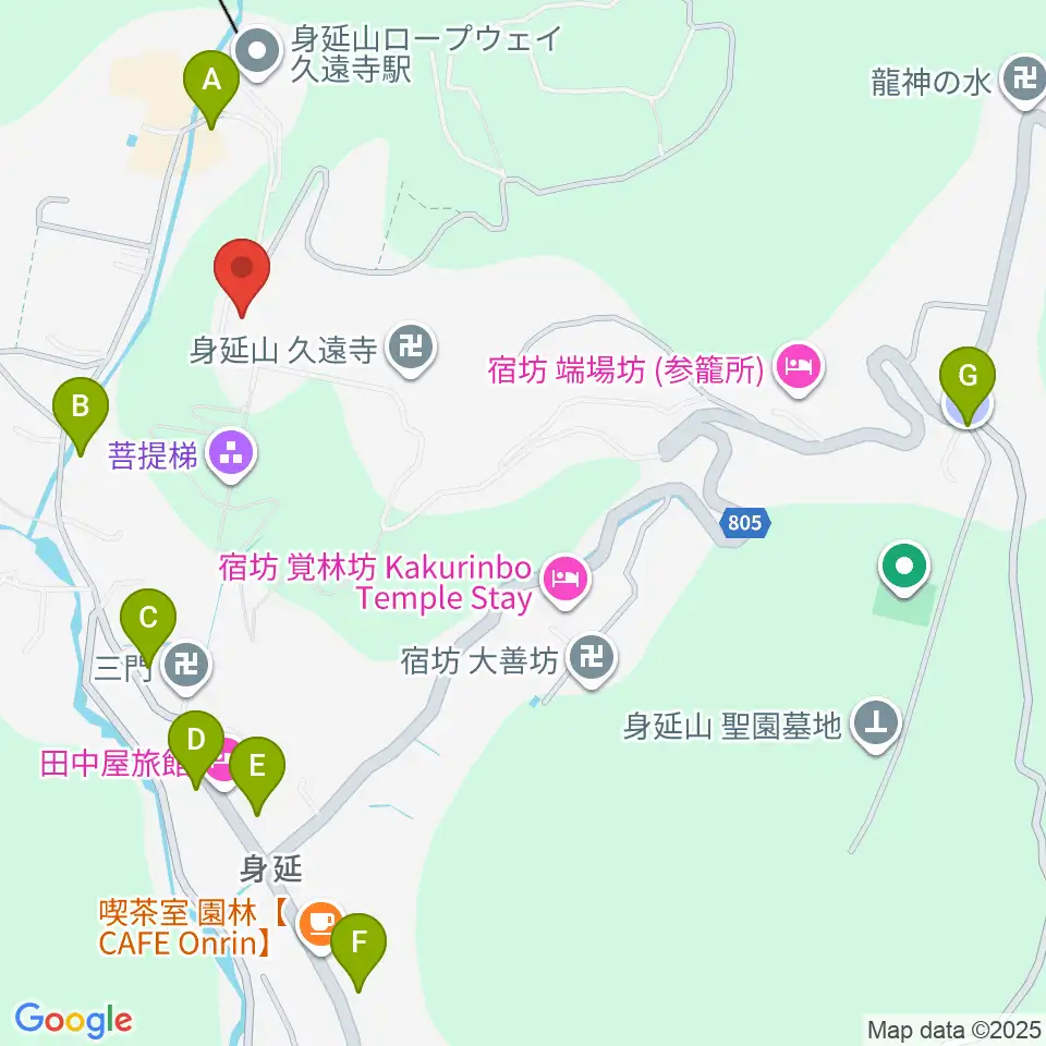 身延山宝物館周辺の駐車場・コインパーキング一覧地図
