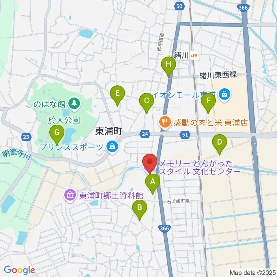 メモリーとんがったスタイル文化センター周辺の駐車場・コインパーキング一覧地図