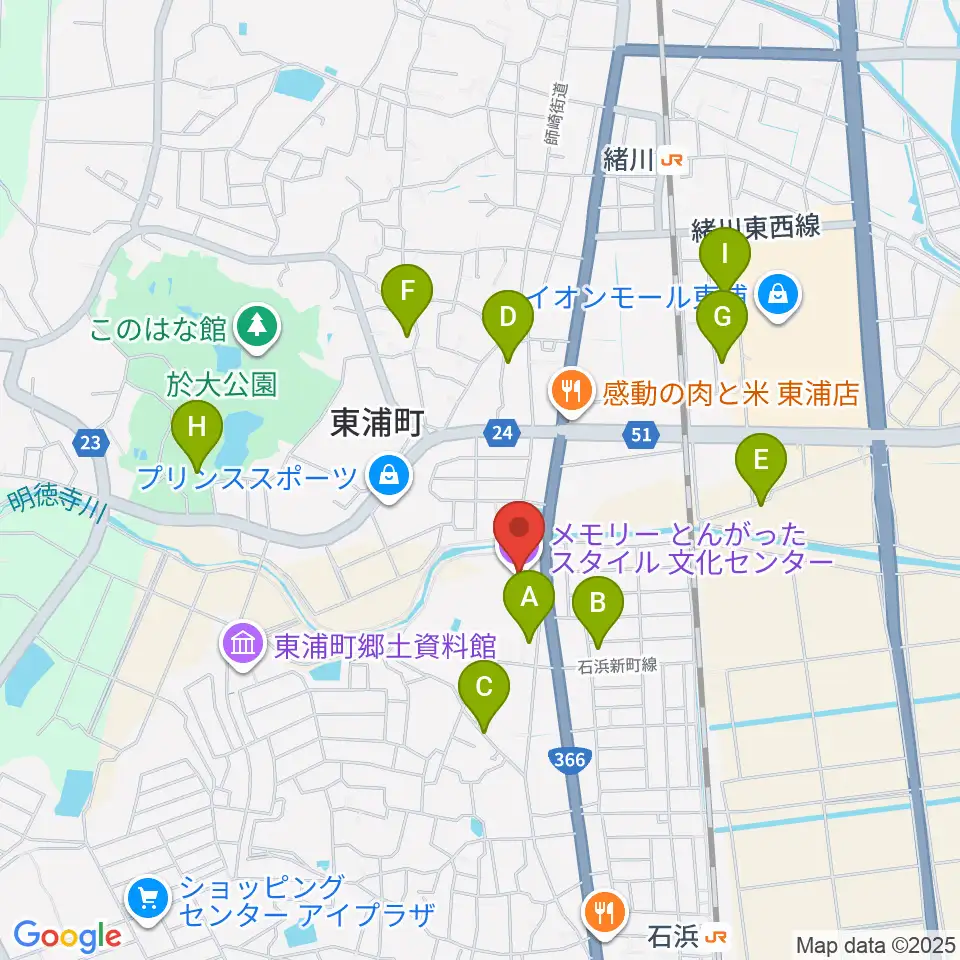 メモリーとんがったスタイル文化センター周辺の駐車場・コインパーキング一覧地図