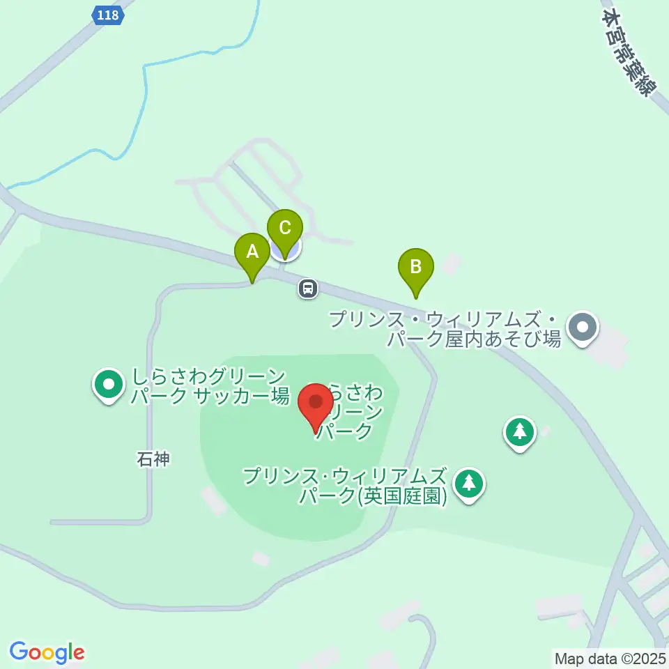 しらさわグリーンパーク周辺の駐車場・コインパーキング一覧地図