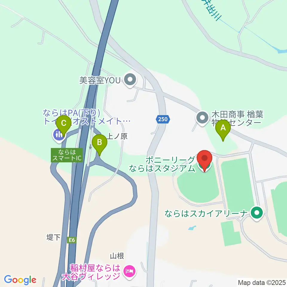 ポニーリーグ NARAHA STADIUM周辺の駐車場・コインパーキング一覧地図