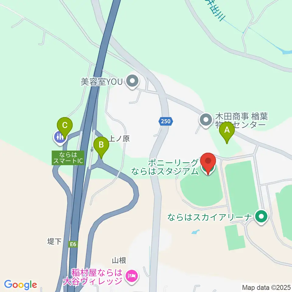 ポニーリーグ NARAHA STADIUM周辺の駐車場・コインパーキング一覧地図