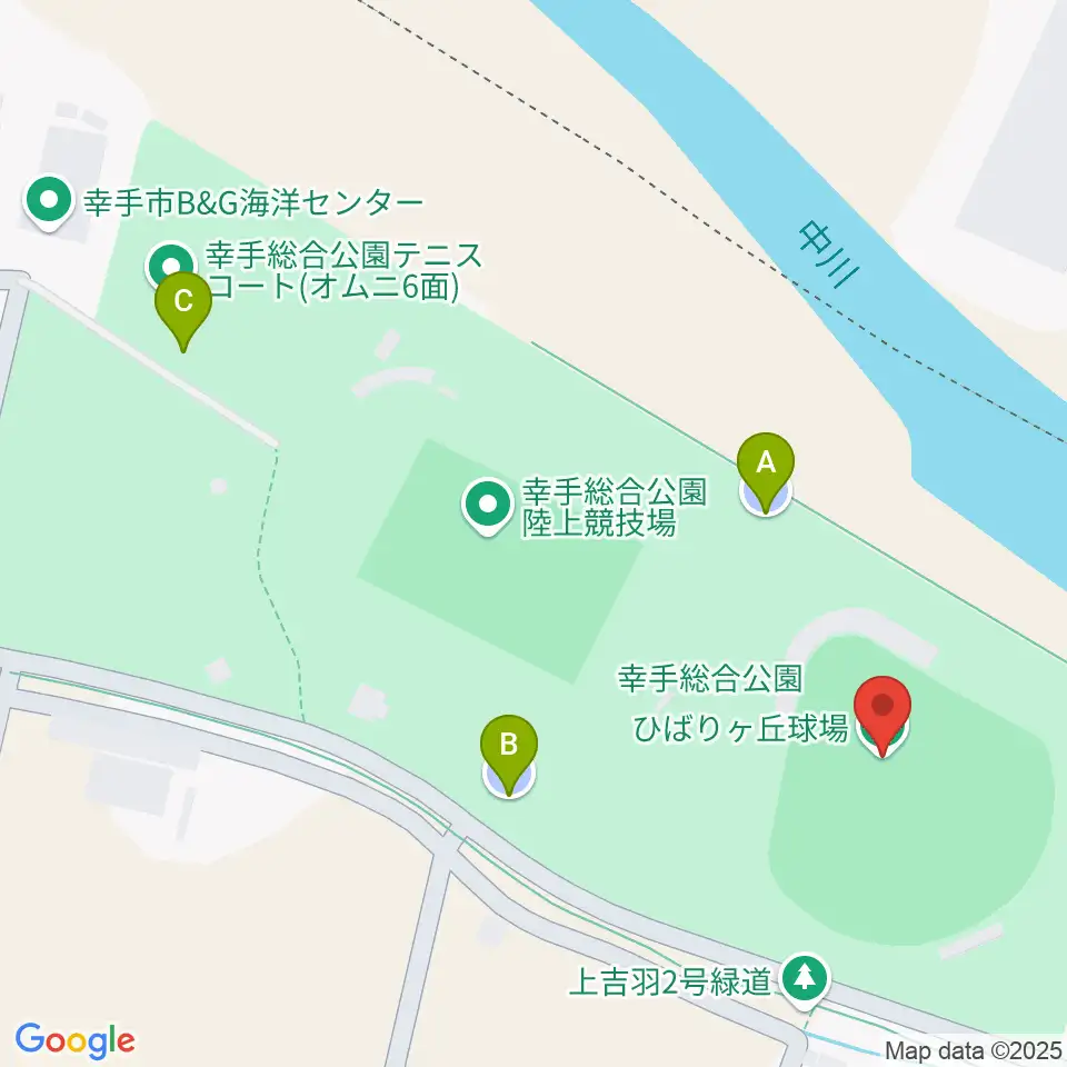 ひばりが丘球場周辺の駐車場・コインパーキング一覧地図