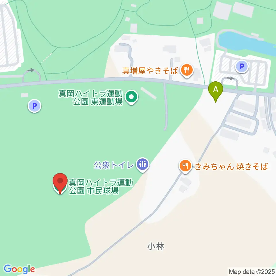 真岡ハイトラ運動公園市民球場周辺の駐車場・コインパーキング一覧地図