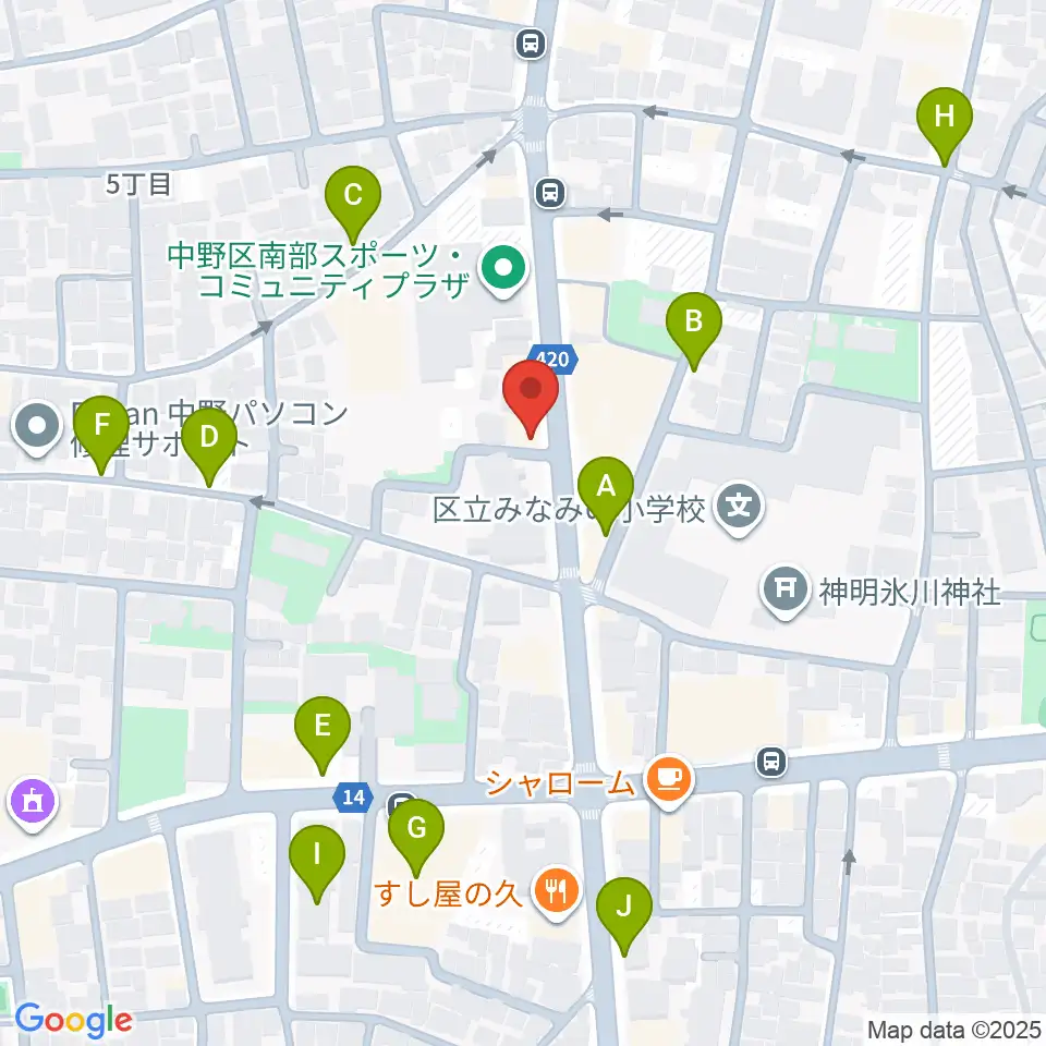 Studio Move 705周辺の駐車場・コインパーキング一覧地図