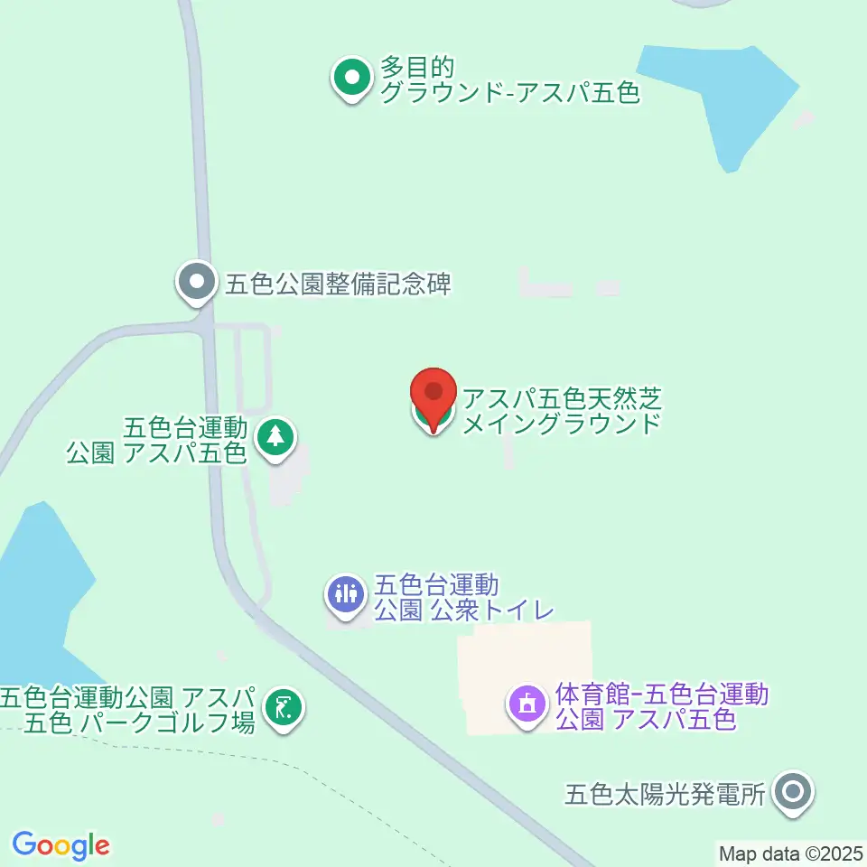 アスパ五色グラウンド周辺の駐車場・コインパーキング一覧地図