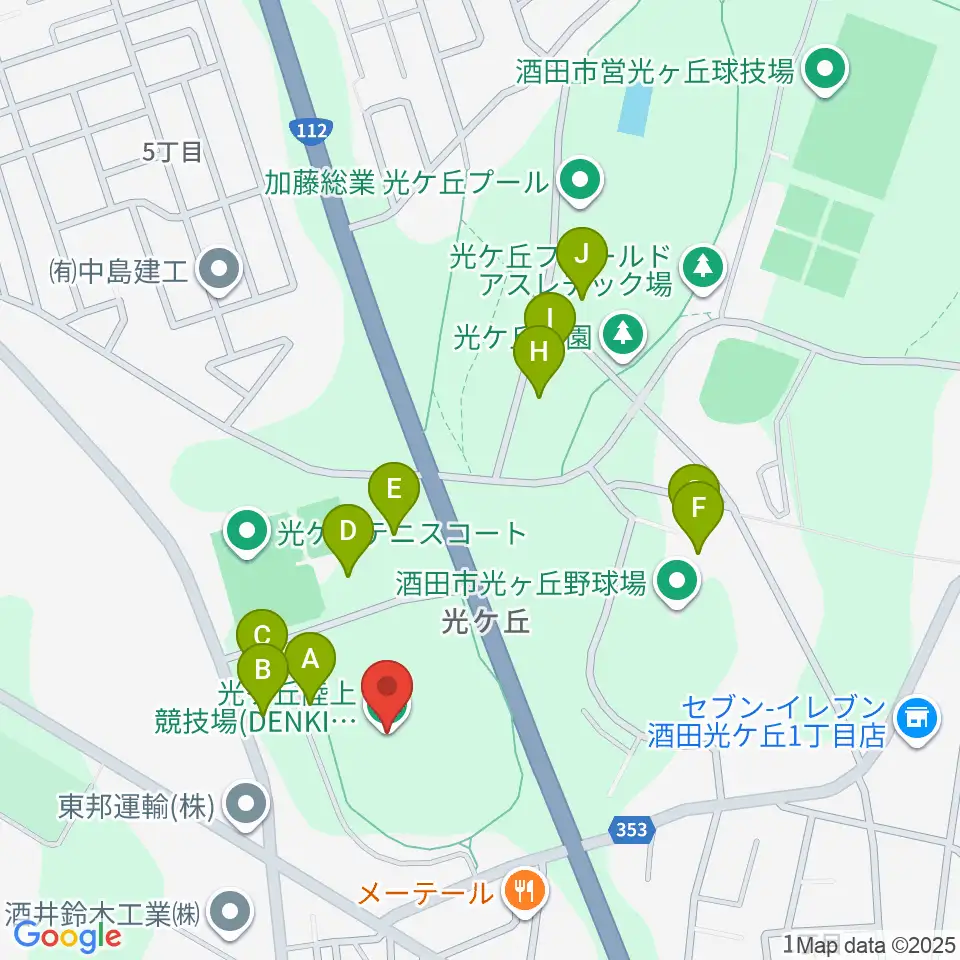 DENKI TEKKOフィールド周辺の駐車場・コインパーキング一覧地図
