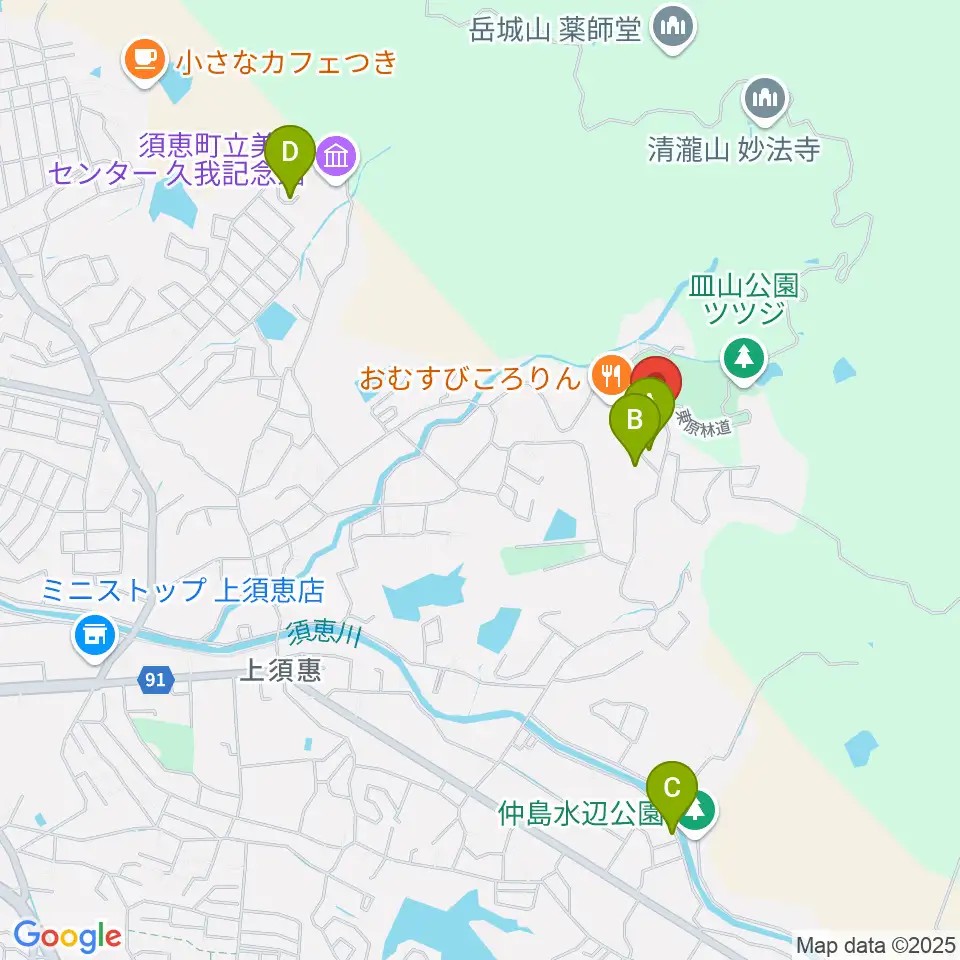須恵町立歴史民俗資料館周辺の駐車場・コインパーキング一覧地図