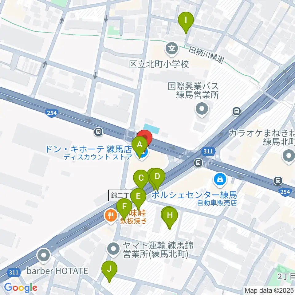 IKUSA ARENA周辺の駐車場・コインパーキング一覧地図