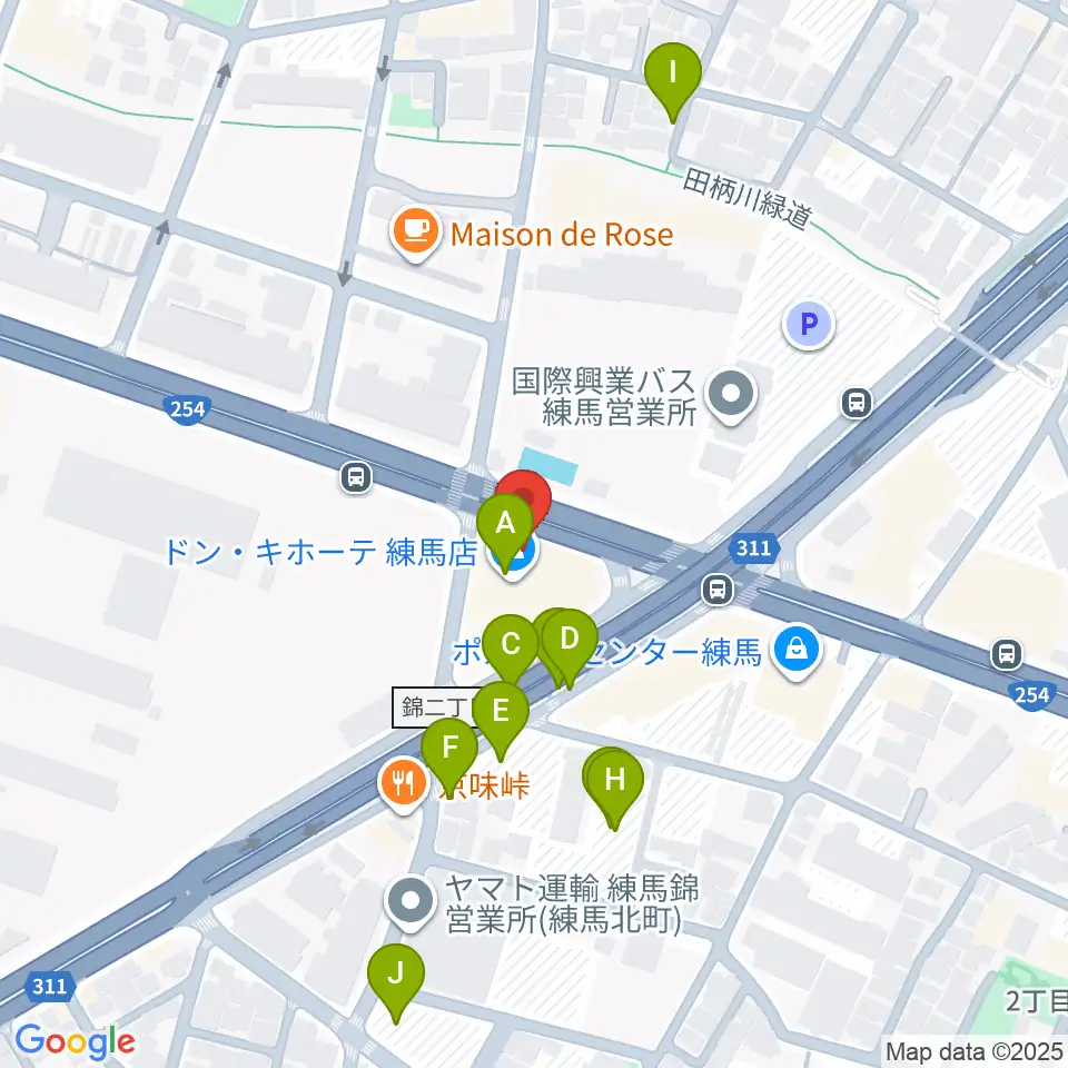 IKUSA ARENA周辺の駐車場・コインパーキング一覧地図