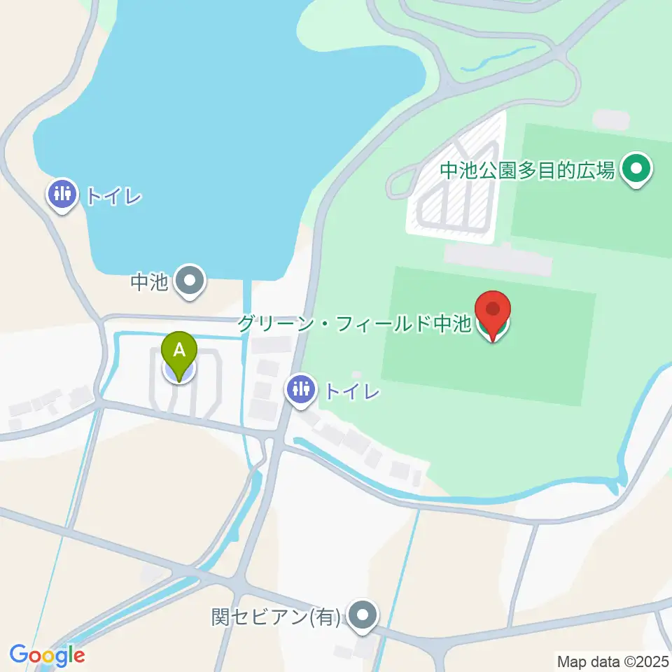 グリーン・フィールド中池周辺の駐車場・コインパーキング一覧地図