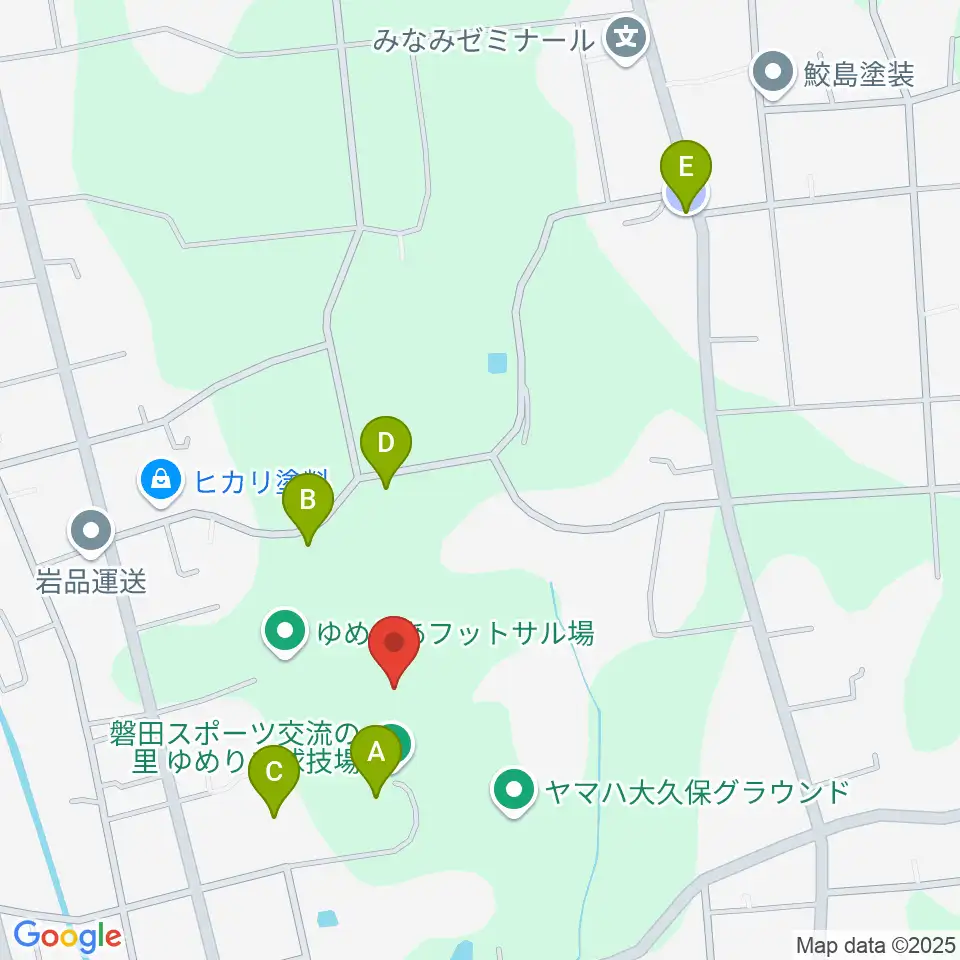 磐田スポーツ交流の里ゆめりあサッカー場周辺の駐車場・コインパーキング一覧地図